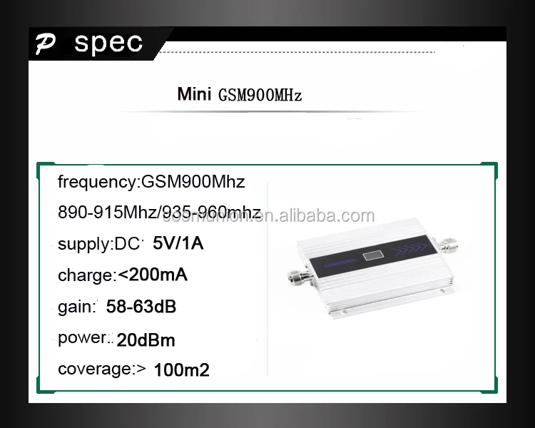 Homeuse GSM 900/DCS1800/WCDMA2100Mhz 2g 3g single mobile signal booster from factory