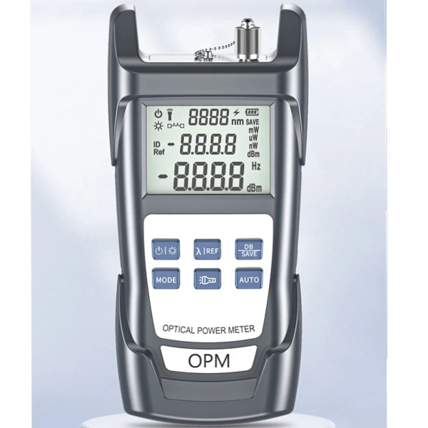 New Model Mini Opm  10 850-1650  Wavelngth Handheld Fiber Optic Power Meter -70+10dBm Optical