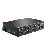 8 Port RS232 RS485 RS422 Ethernet TCP/IP Converter 10/100m Stackable Multiple Serial Din R