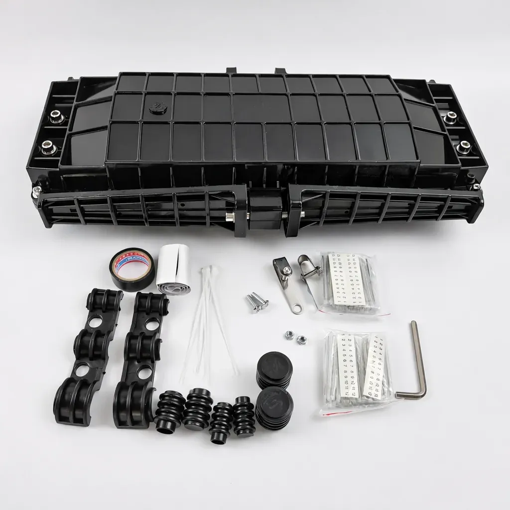Madidi Fiber Optic Box 24/48/96 Cores Horizontal Joint Closure Splice Enclosure with 3 Inl