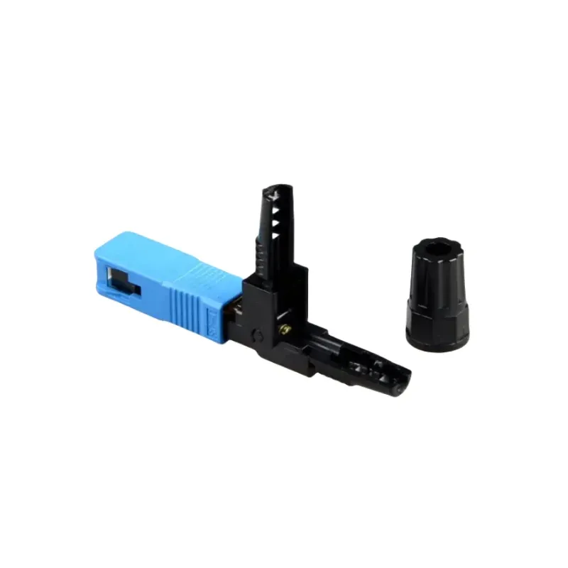 SC APC Fast Fiber Optic Quick Connectors Reusable Connectors Adapter Embedded 55mm Single Mode Fiber-boxintelecom