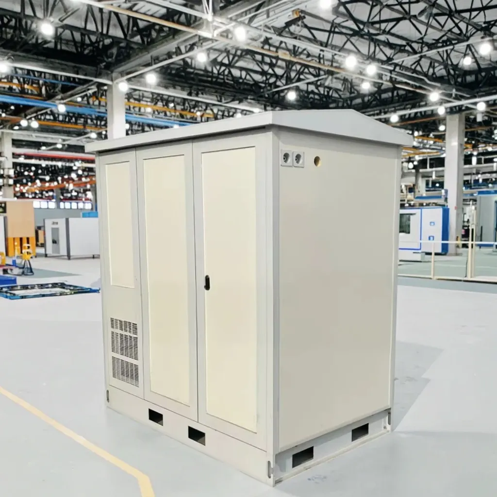 Outdoor Integrated Non-Metallic Fiberglass Cabinet for Communication Equipment IP55 Protection for Base Station Air Conditioning-boxintelecom