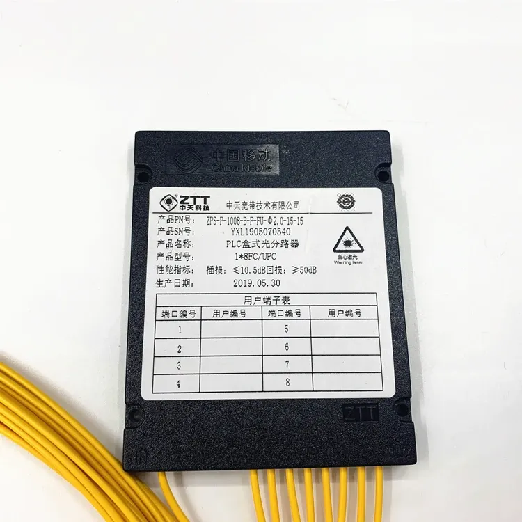 Newest Custom Plc Splitter Plc Splitter 1x8 Fc/upc 1x8 Fiber Optic Plc Splitter-boxintelecom