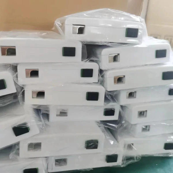 QD-APT Socket Fiber Ftth Box 2 Ports Desktop Wall Socket Terminal ABS Fiber Optic Junction