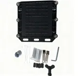 2 in 2 Out 12/24 Core Square Fiber Optic Splice Closure IP68 Waterproof Telecom Grade ABS 
