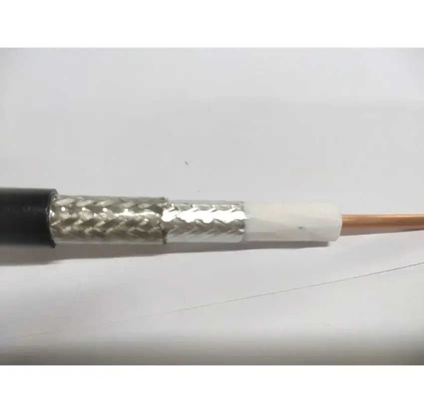Low Loss 10D-FB Coaxial Communication Cable 50ohm with Copper Aluminum PVC and PE Conductors Flame Retardant and Insulated-boxintelecom