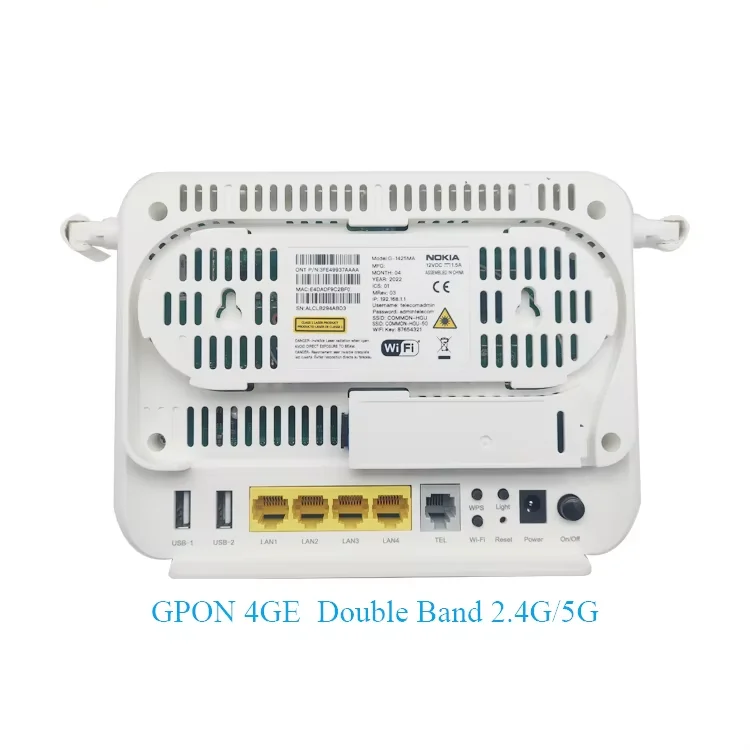G-140W-C/G-1425-MA Optical Transmitter 4GE+1TEL+2USB+WIFI 2.4G/5G 5DBi Dual Band Fiber Optic Equipment for FTTH-boxintelecom
