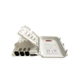 8 Port FTTH Fiber Optic Termination Box with PLC Splitter Pigtails Adapters Indoor/Outdoor