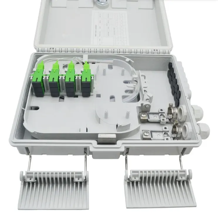 16 Cores Outdoor Fiber Distribution Box with SC Connector, ABS+PC IP65 FTTx Terminal Box