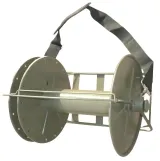 All-Metal FTTA Fiber Optic Cable Reel Shoulder Strap Locking Key Detachable Drum Design fo