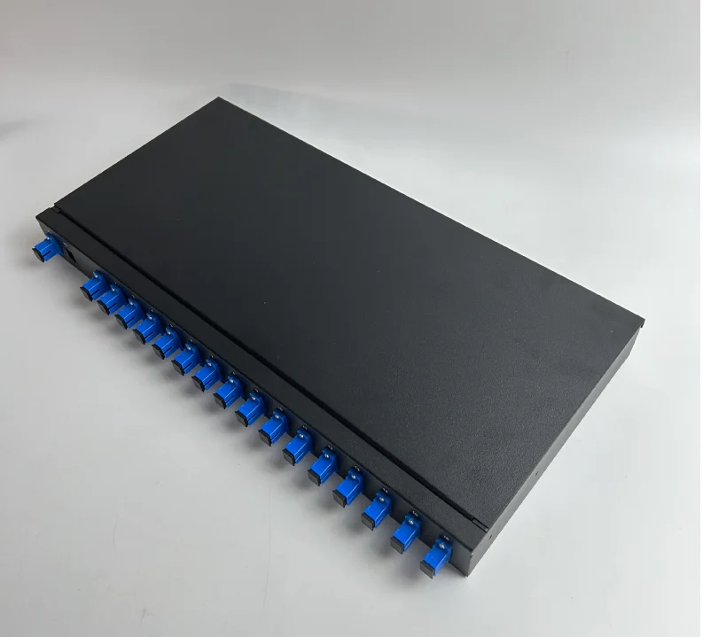 16 Port Fiber Optic Termination Box, Telecom-Grade SC/FC/LC Fully Loaded Splice Box with P
