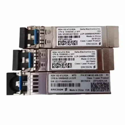 70/1 and RDH 102 70/2 Paired Single Fiber Optical Module 10GBASE-BX20-U/D SFP+