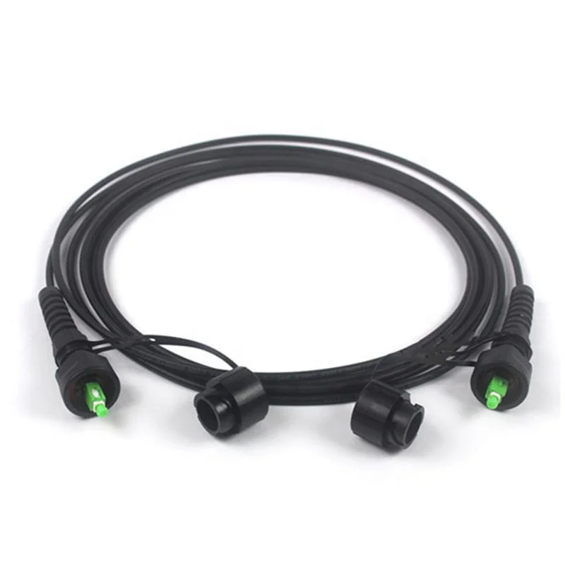 Outdoor Armored ODVA FTTA SC MPO Fiber Optic Jumper Cable Waterproof Tactical Field Cable 