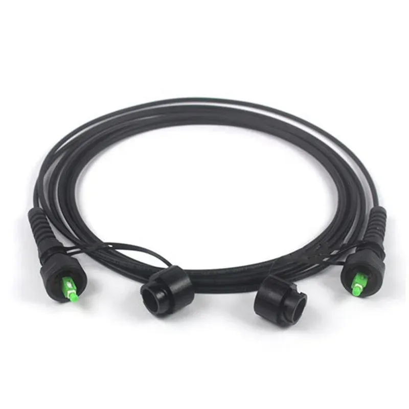 Outdoor Armored ODVA FTTA SC MPO Fiber Optic Jumper Cable Waterproof Tactical Field Cable 