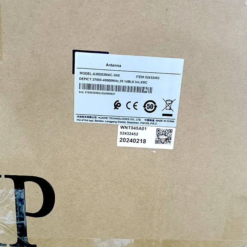 Wireless Communication A38D03MAC-3NX 52432452 Microwave Antenna for RTN XMC ODU IDU Radio
