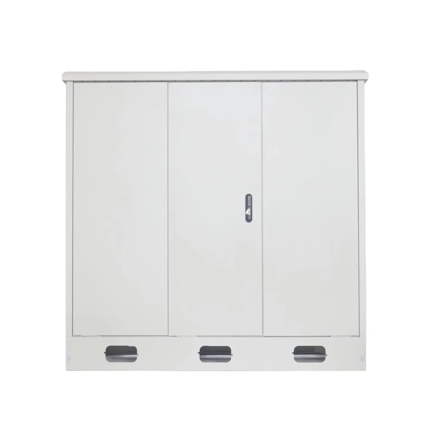 Outdoor 5G Base Station Cabinet 1.8 Meters Three-Room Integrated Stainless Steel Aluminum Electronic Instrument Shell IP65-boxintelecom