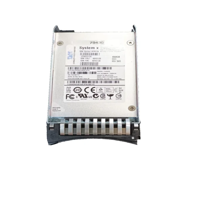 System Specific 400GB SAS Hard Drive Dual Models Available: 49Y6134/49Y6135 SanDisk Body O