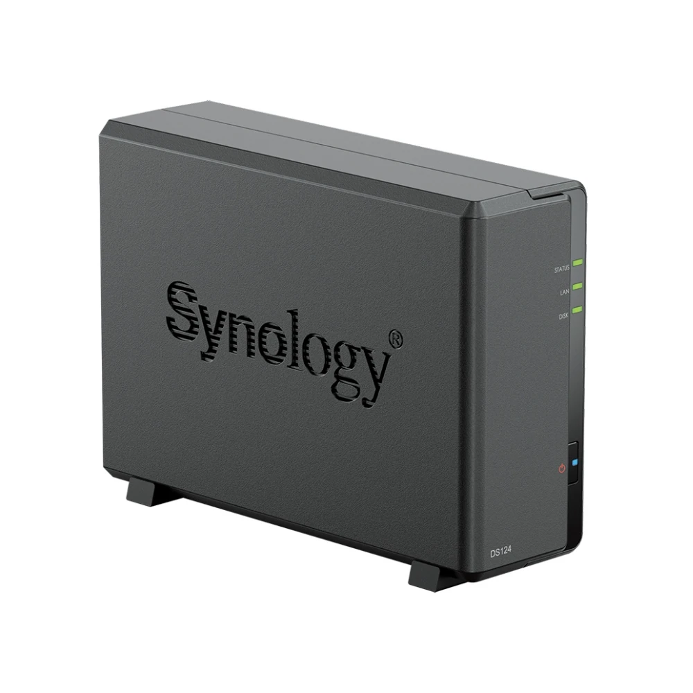 HOT Sale Stock Synology 1-Bay DiskStation DS124 Diskless Black Color NAS Server Storage 2