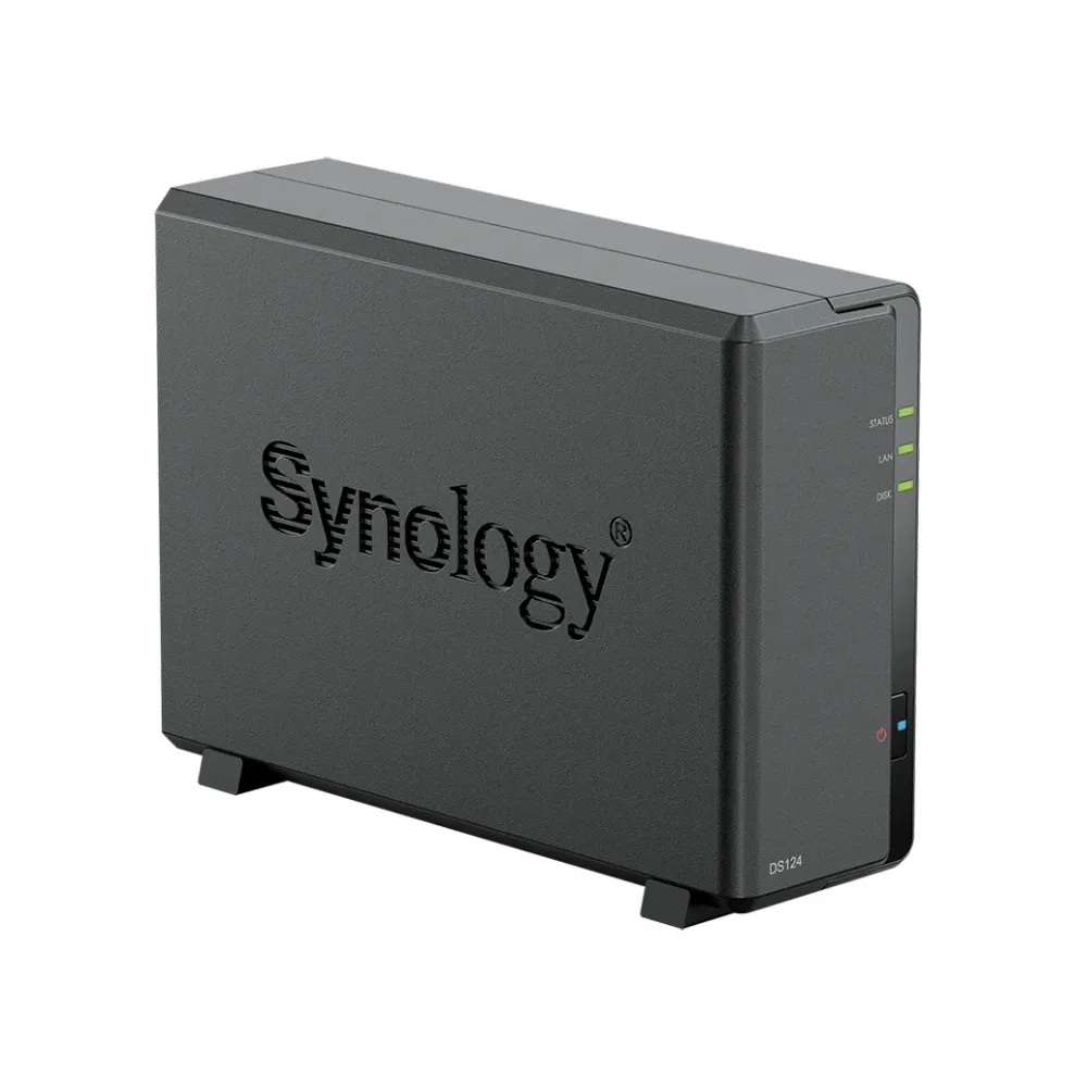 HOT Sale Stock Synology 1-Bay DiskStation DS124 Diskless Black Color NAS Server Storage