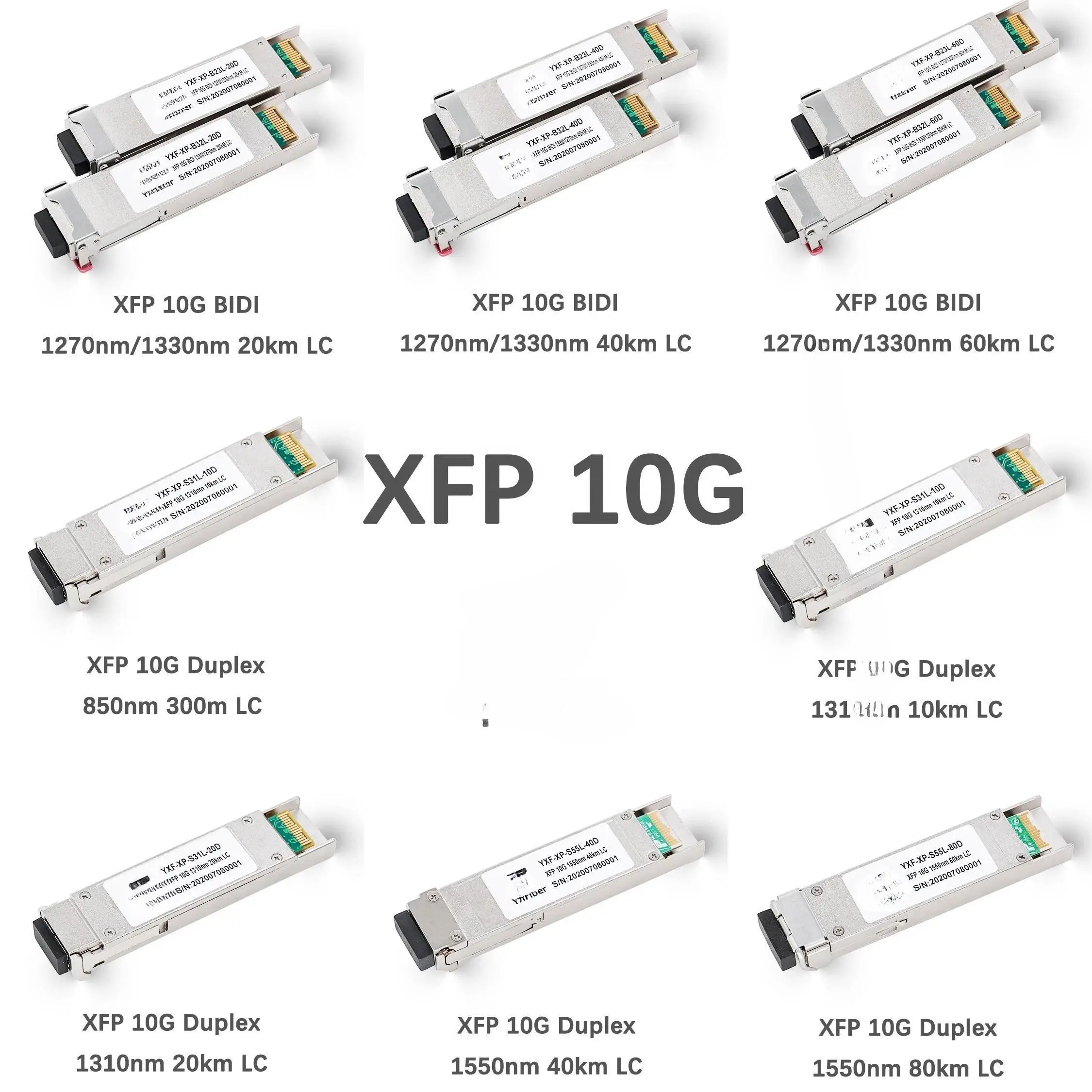 Factory High Quality SFP  XFP QSFP+ QSFP28 100g sfp xfp 120km Optical Transceiver manufacturing SFP Module Price-boxintelecom