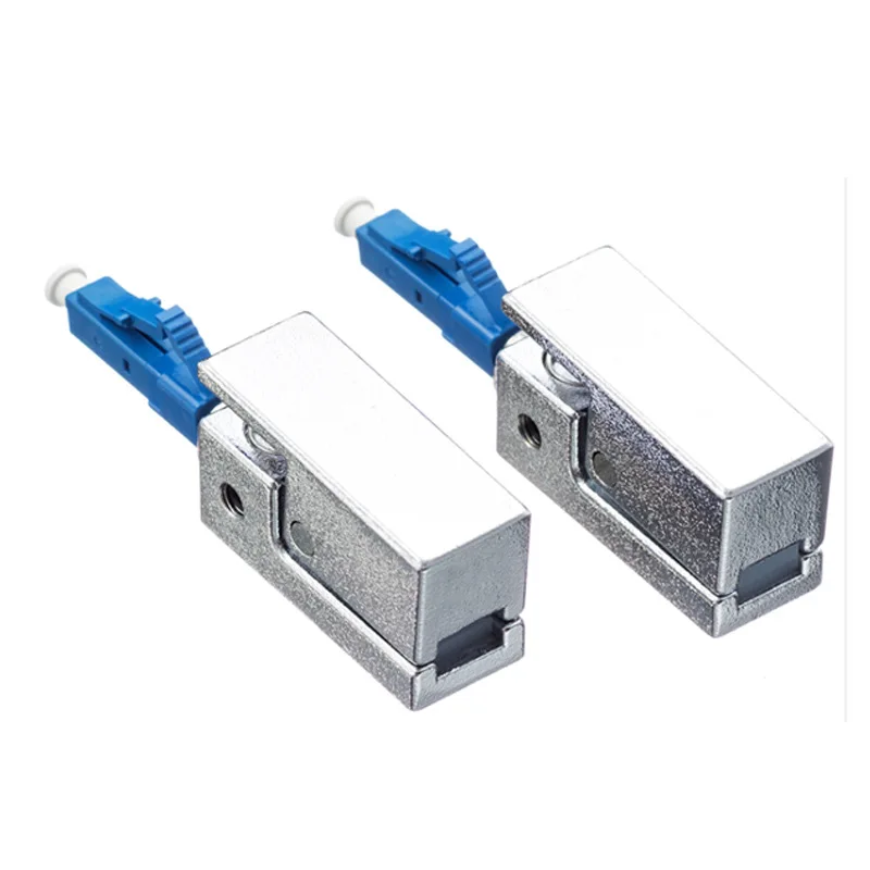 LC/UPC Square Fiber Optic Adapter - Telecom-Grade LC Flange Coupler for Bare Fiber and Pat
