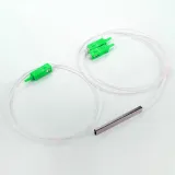 PLC 1x2 Mini Steel Tube Fiber Optic Splitter SC/APC 0.9mm Singlemode - Telecom Grade Optic