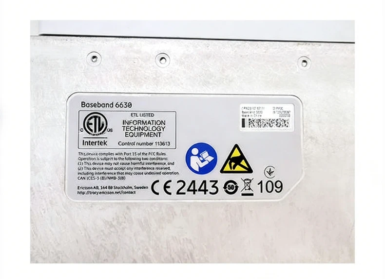 Erics Baseband 6630 KDV 127 621/11| 15x CPRI SFP+ for RBS6601| 4G LTE BBU with 1/10G Backh