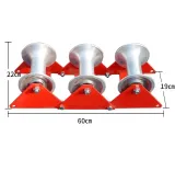 Fiber Optic Pulling Equipment Durable Aluminum Nylon Cable Rollers for Efficient Wire Guid