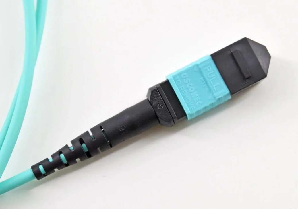 8 12 24 Core Fiber Optical MPO MTP Female Patch Cord 3.0mm Customize Length SM OM3 OM4 Low Loss 3
