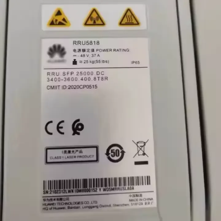 WD5MRRUSKF0B RRU5818#02313800 Wireless Infrastructure 2615MHz (8*40W) for FTTH WiFi and 4G Networks-boxintelecom