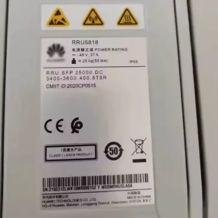 WD5MRRUSKF0B RRU5818#02313800 Wireless Infrastructure 2615MHz (8*40W) for FTTH WiFi and 4G Networks-boxintelecom