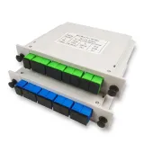 Cassette Type FTTH 1*8 Fiber PLC Splitter Low Insertion Loss 1*4 1*8 Fiber Cassette Splitt
