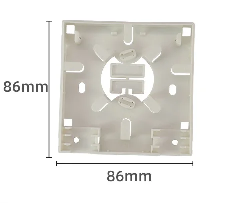 FTTH 86 Type Optical Wall Outlet Box - Dual Port SC/APC Faceplate Fiber Information Box with Full Accessories-boxintelecom