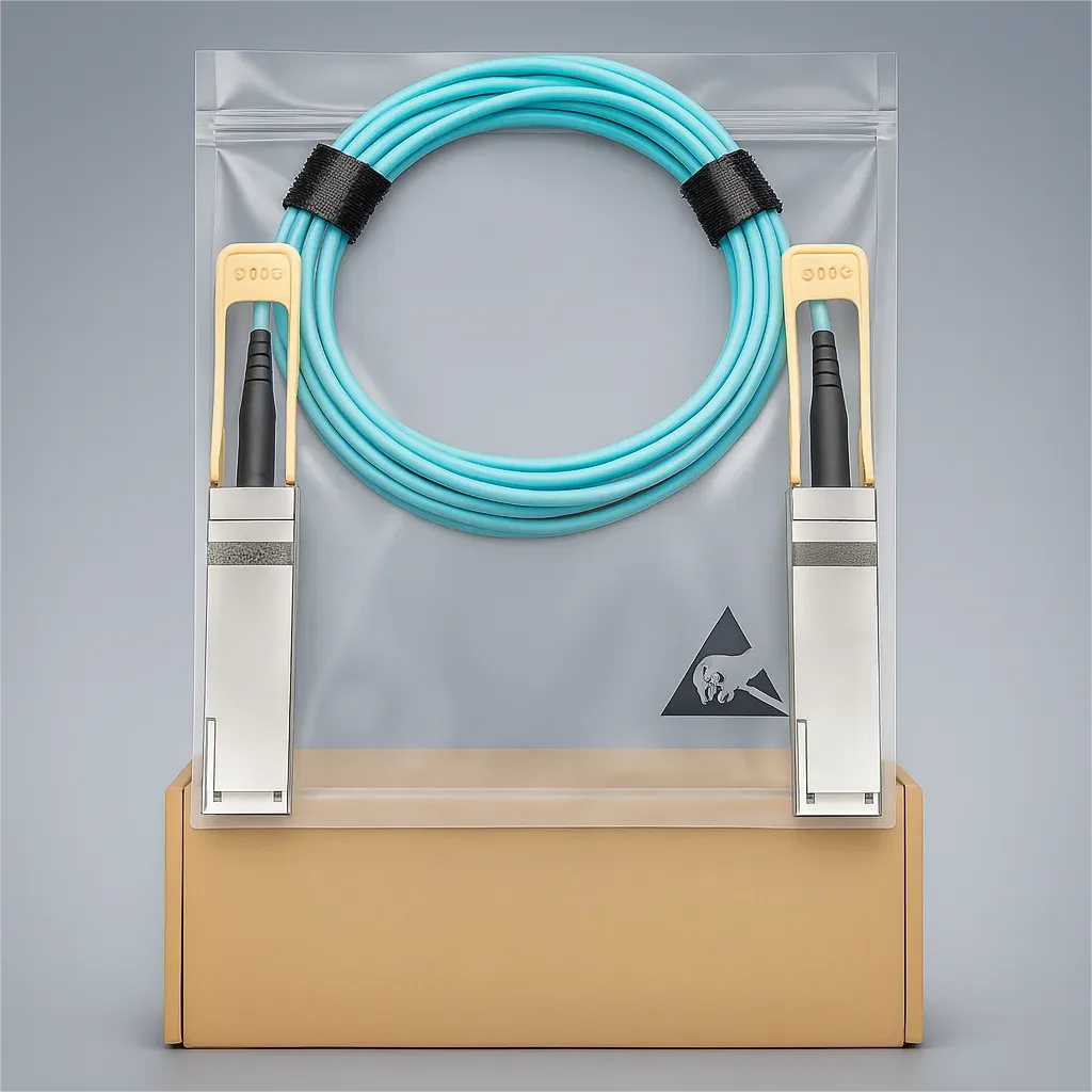 100G QSFP28 Active Optical Cable 850nm VCSEL MPO Interface AOC for Data Center and High-Sp