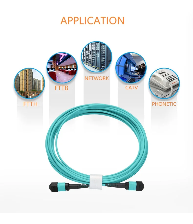 12Core Fanout Cable LC UPC SM Optic Equipment Fiber MPO APC to SC Patch Cord Hydra 12