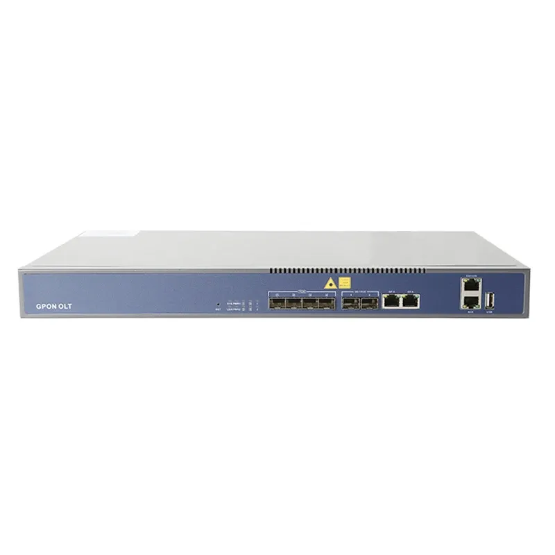 GPON 4-Port ZC-P1004G 2GE (RJ-45) + 2GE (SFP)/10GE (SFP+) UPLINK PORT Network Use GPON EPON Optical Line Terminal-boxintelecom