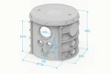 Round SMC Fiber Optic Manhole Chamber| Modular Underground Cable Access Box| EN124 Certifi