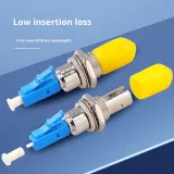 Single-Mode LC-ST Male-Female Fiber Optic Adapter Jumper Pigtail Flange Coupler Converter 