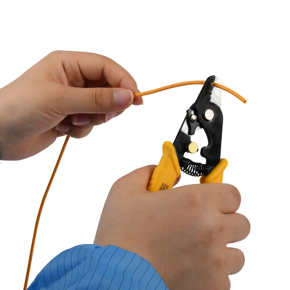 TAWAA Fiber Stripping Pliers Fiber Optic Stripper Fis Single Hole Jacket Remover Fis