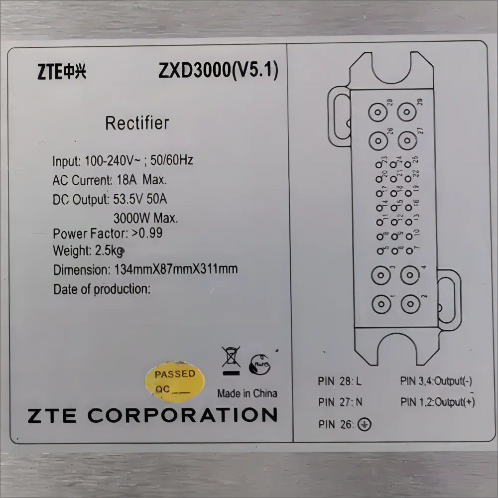 Switching Rectifier ZXD3000 V5.1 for Communication Power Supply