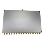 Hot Sale Telecom Parts 0.6-6GHz 30W Wilkinson Model 16 Way Power Splitter With SMA Female 