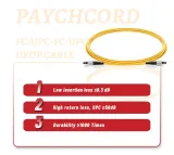 Factory Price Fiber Optic Patchcord Fc Single Mode 2.0 3.0mm 1m 2m 3m 5m 10m Fiber Optical