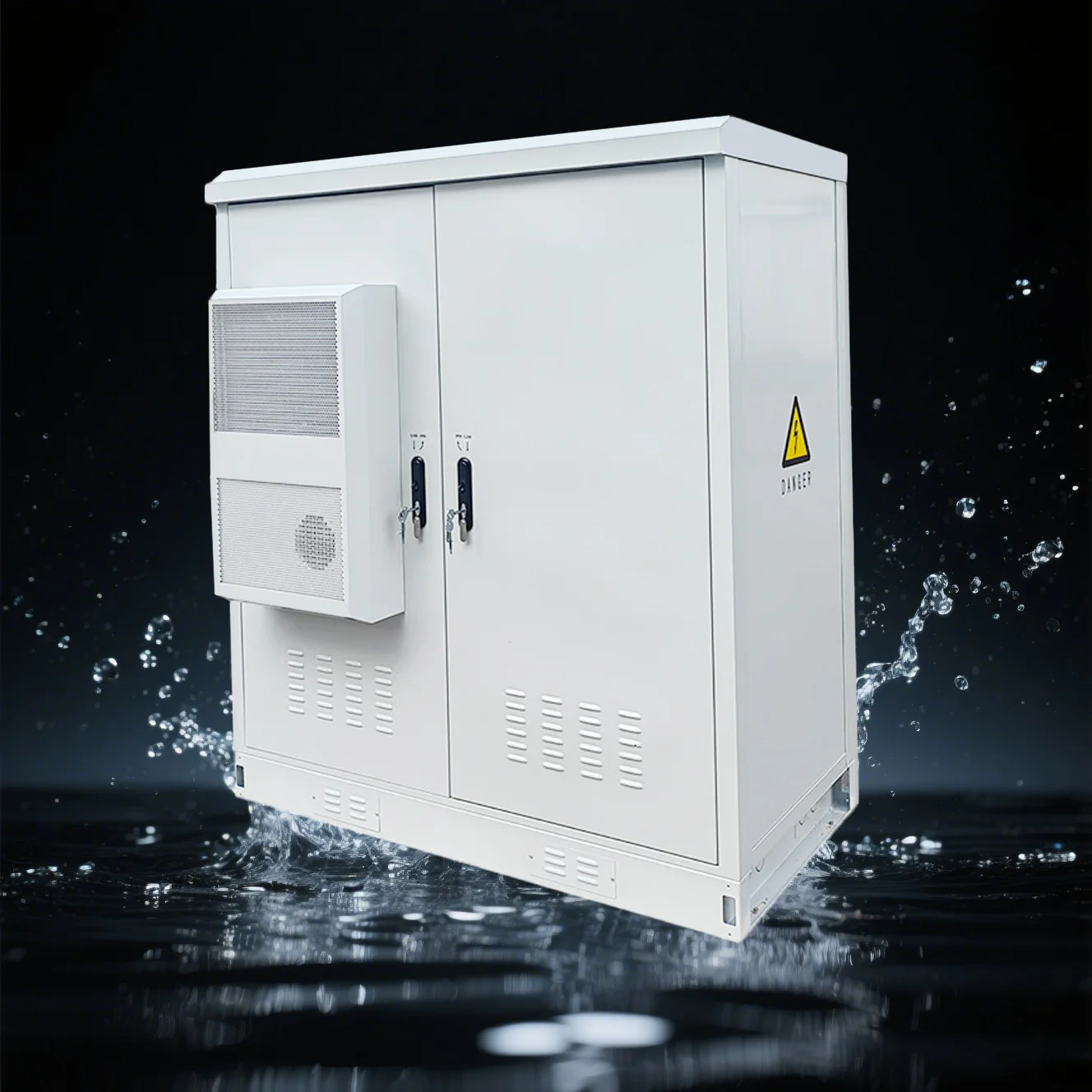 Manufacturer Direct OEM ODM Outdoor Dual Compartment Stainless Steel Shell Energy Communication Battery Cabinet IP55 Electronic-boxintelecom