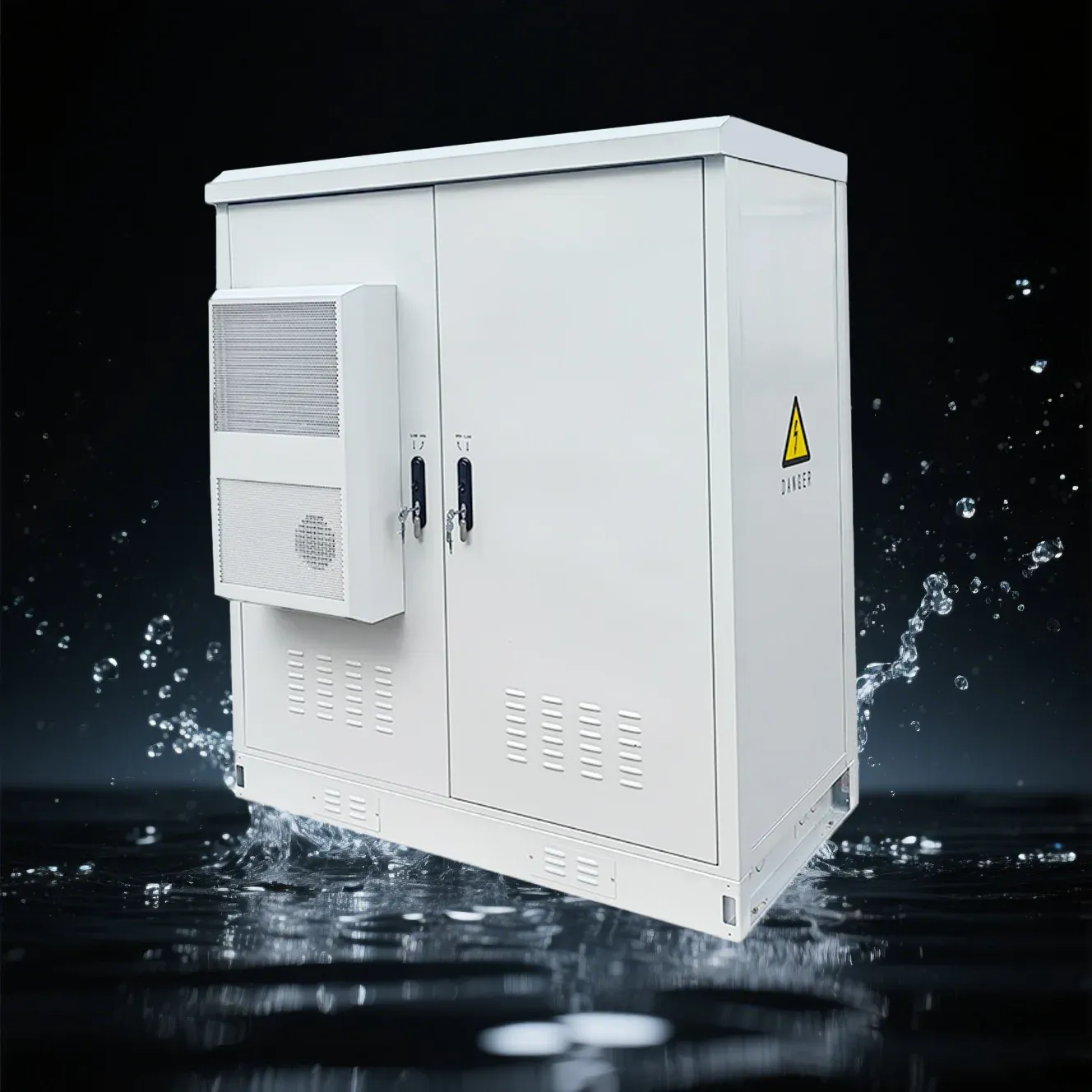 Manufacturer Direct OEM ODM Outdoor Dual Compartment Stainless Steel Shell Energy Communication Battery Cabinet IP55 Electronic-boxintelecom