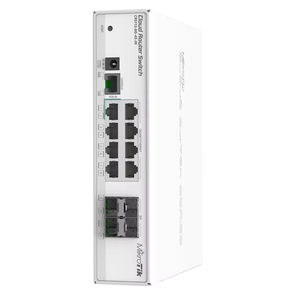 New Original 8x Gigabit Ethernet Smart Switch CRS112-8G-4S-IN, 4x SFP Switch CRS112-8G-4S-IN-boxintelecom