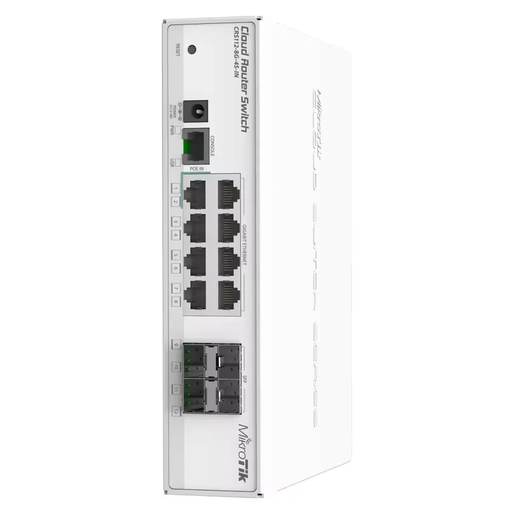 New Original 8x Gigabit Ethernet Smart Switch CRS112-8G-4S-IN, 4x SFP Switch CRS112-8G-4S-IN-boxintelecom