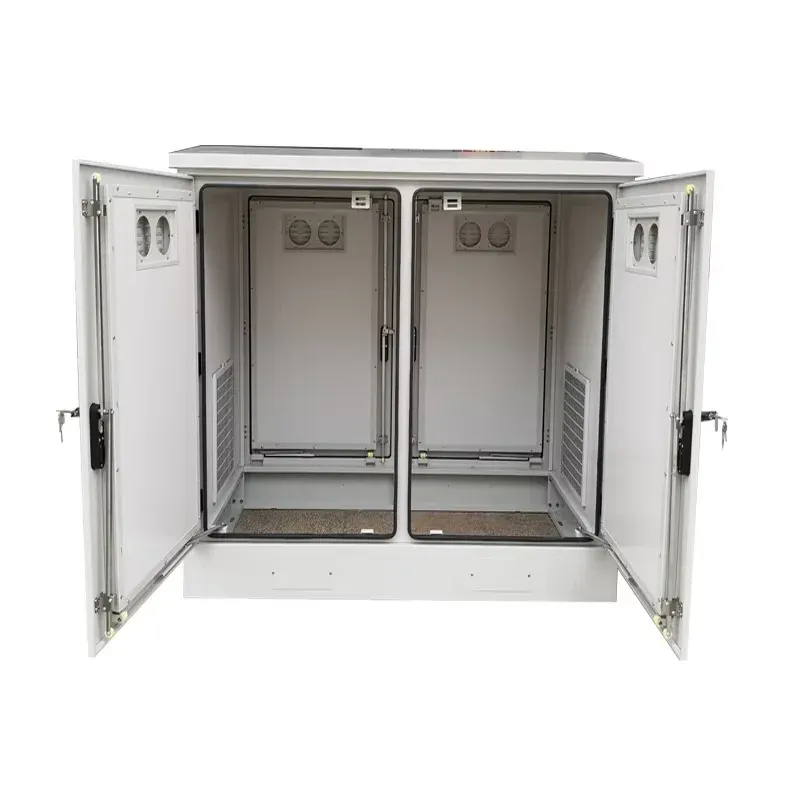Outdoor IP55 Waterproof Three-proof Stainless Steel Aluminum Metal Chassis Double Compartment Cabinet Customized Design-boxintelecom