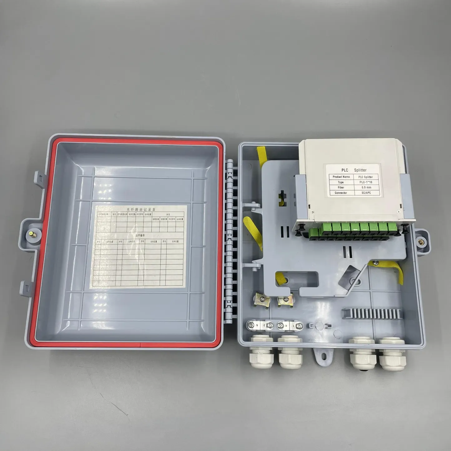 FTTH ABS terminal box fiber optic distribution box 16 core Optical Distribution Boxes 2 in