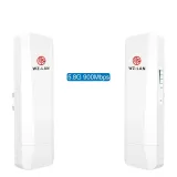 5KM WiFi Bridge WL218K 5.8GHz Outdoor IP65 PoE Support CPE Firewall VPN WEP Access Point t