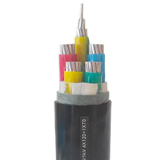 Low Voltage 0.6/1kV NAYY/NA2XY Aluminum Wire 45mm2 PVC/XLPE insulated PVC Sheath Power Cab